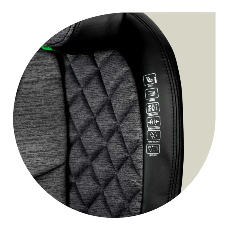 Nukido Louis Autosjedalica Crna/siva 15 36 Kg Isofix 7