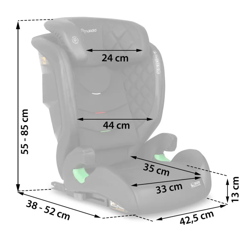 Nukido Louis Autosjedalica Crna/tamnoplava 15 36 Kg Isofix 7