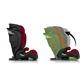 Nukido Louis Autosjedalica Crno Crvena 15 36 Kg Isofix 14