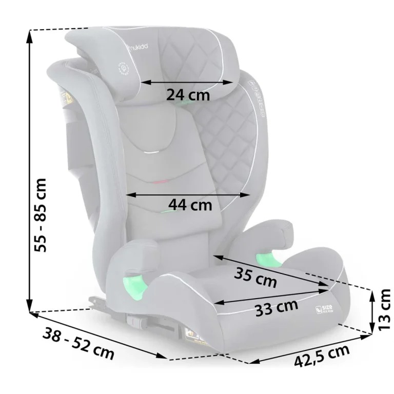 Nukido Louis Autosjedalica Siva 15 36 Kg Isofix 7