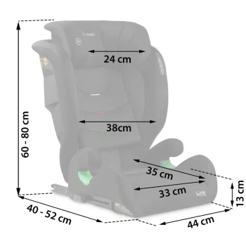 Nukido Louis Mekana Crna Autosjedalica 15 36 Kg Isofix 6