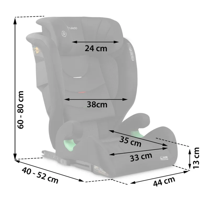 Nukido Louis Mekana Crna Autosjedalica 15 36 Kg Isofix 6