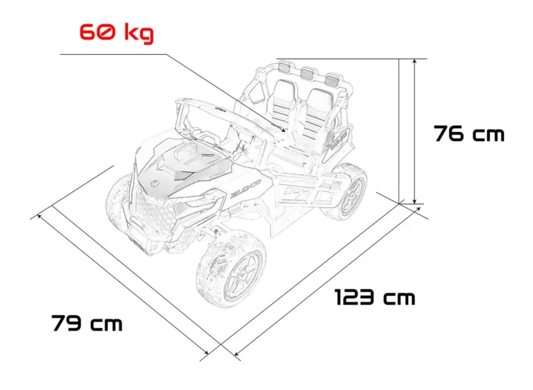 Observer 4×4 Buggy Vozilo Plavi 28