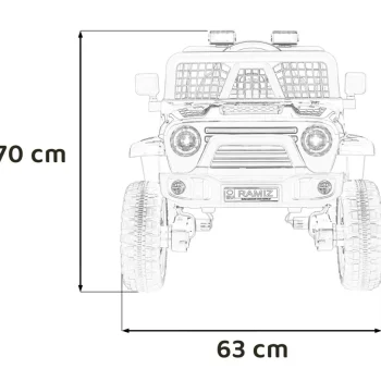 Off Road 4x4 Sport Plavo Vozilo 2