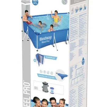 Obiteljski Steel Pro 3u1 Bazen S Okvirom Bestway 400x211x81cm + Pumpa + Filter 11