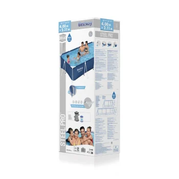 Obiteljski Bazen S Okvirom Od čelika Pro 400x211x81 Bestway 3u1 + Pumpa + Filter 12