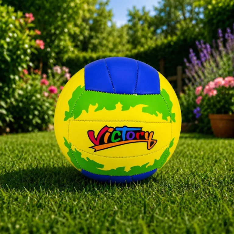 Odbojkaška Lopta Za Trening žuto Plava Veličina 5 Ø 22 Cm 4