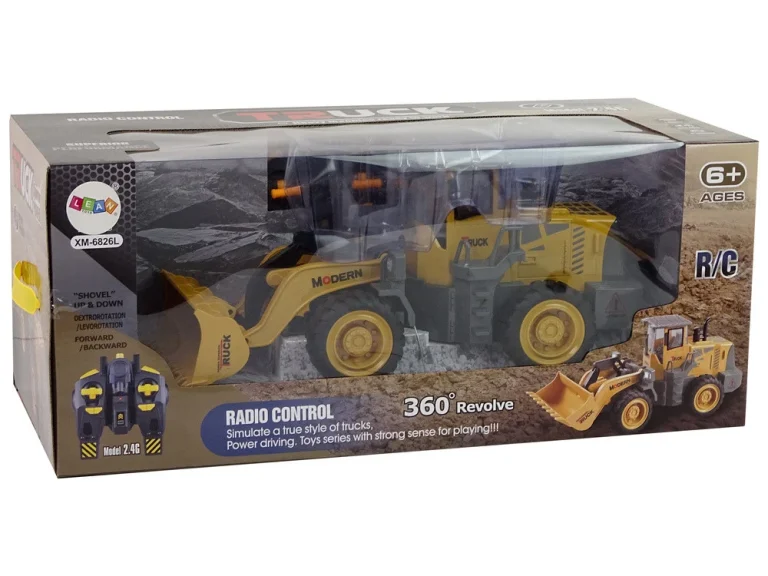Ogroman Bager R/c Utovarivač Daljinski Upravljana Led Svjetla Rotirajuća Za 360 Stupnjeva 6