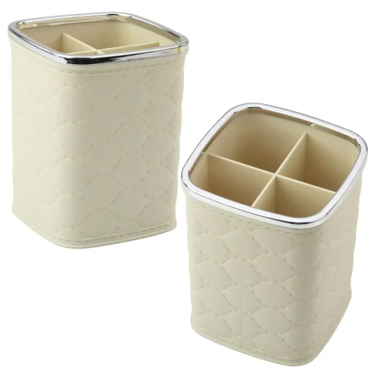 Organizator Za Kistove, četiri Pretinca, Bijeli, 12 X 9,5 Cm 1