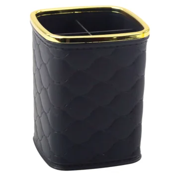 Organizator Za Kistove, četiri Pretinca, Crni, 12 X 9,5 Cm 3