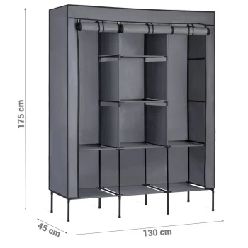 Ormar Od Tekstila Massido Grafit 4