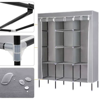 Ormar Od Tekstila Massido Sivi 3