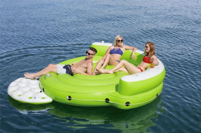 Otok Za Plivanje Za 5 Osoba Bestway 275x255x65cm + Platforma + 5 Držača Za Piće 7