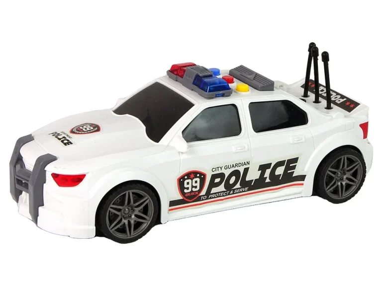 Otvaranje Prtljažnika Sportskog Automobila Policijska Svjetla Zvuči Bijelo 1:16 4