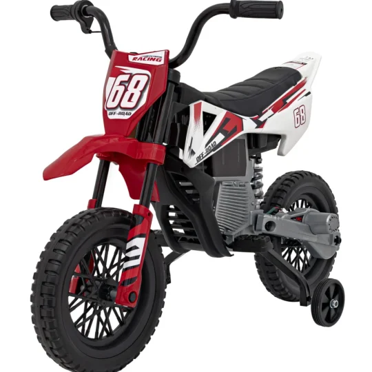 Pantone 361c Dječji Motocikl Na Baterije, Crveni + Audio Ploča + Spori Start + Eva Kotači, Crvena Motor Na Akumulator 1