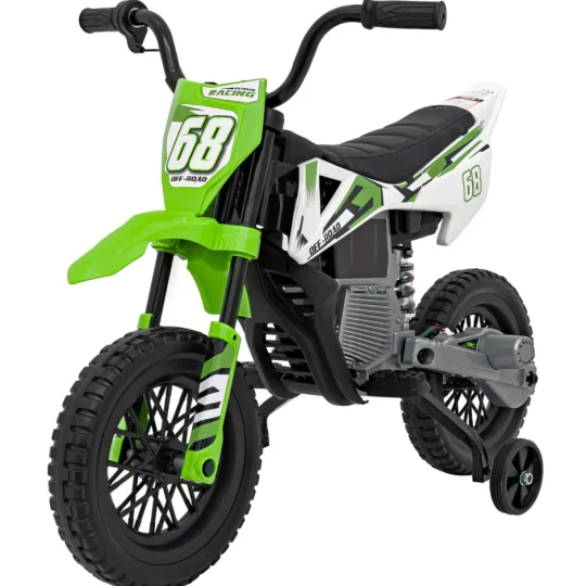 Pantone 361c Dječji Motocikl Na Baterije, Zeleni + Audio Ploča + Spori Start + Eva Kotači, Zelena Motor Na Akumulator 1