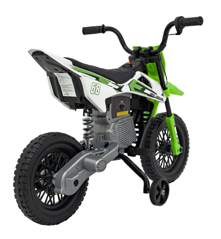 Pantone 361c Dječji Motocikl Na Baterije, Zeleni + Audio Ploča + Spori Start + Eva Kotači, Zelena Motor Na Akumulator 6