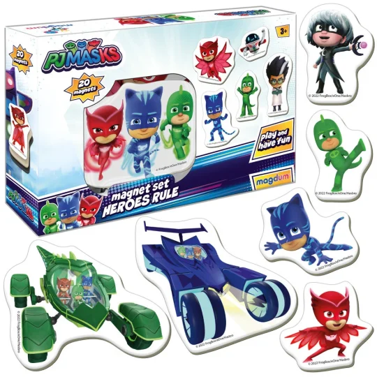 Pj Masks Magnetski Set, 20 Magneta, Me 5031 32 1