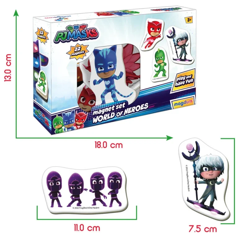Pj Masks Magnetski Set, 22 Magneta, Me 5031 31 4