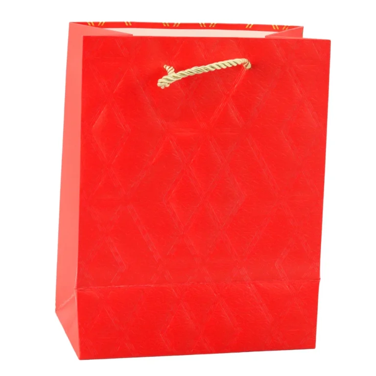 Papirnata Poklon Vrećica Elegantni Zlatni Uzorci 23 X 18 X 10,5 Cm 3
