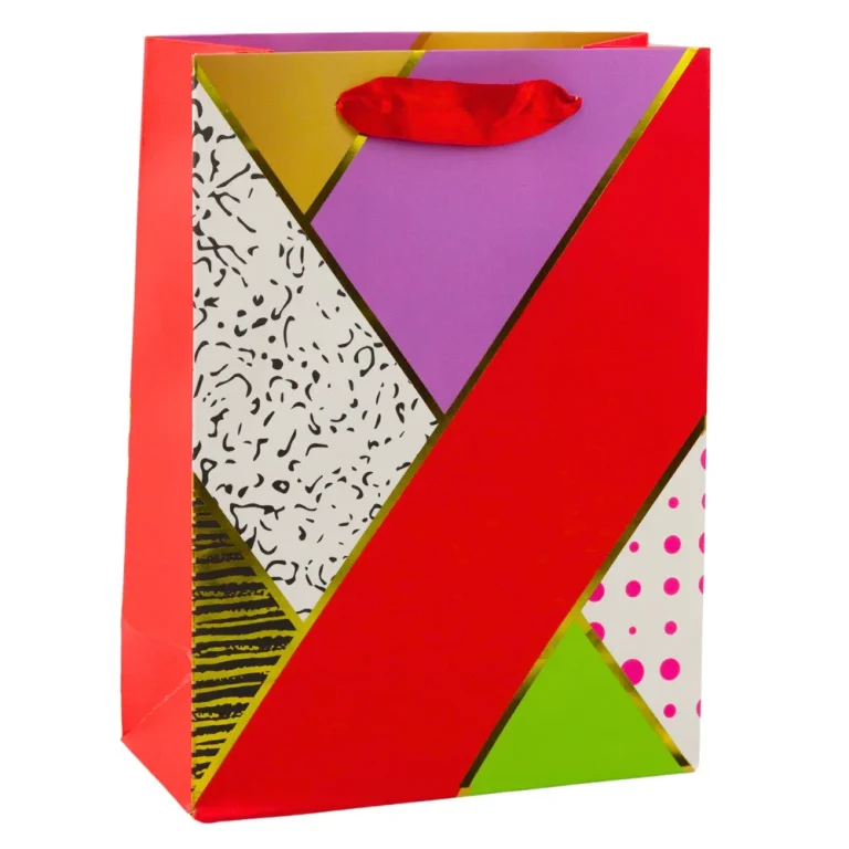 Papirnata Poklon Vrećica S Geometrijskim Uzorcima 23 X 18 X 10,5 Cm 5