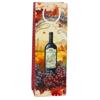 Papirnata Poklon Vrećica U Obliku Vinske Boce 35 X 12 X 9 Cm 4