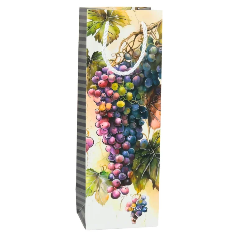 Papirnata Poklon Vrećica U Obliku Vinske Boce 35 X 12 X 9 Cm 5