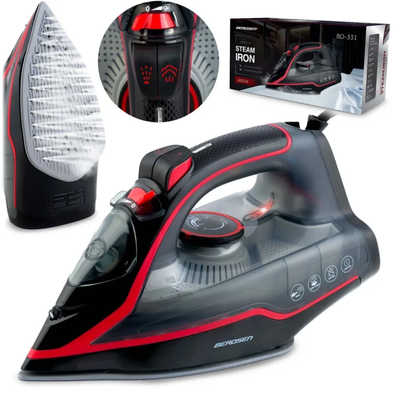 Parno Glačalo 2600w Berdsen Bd 331 Keramički Premaz Vertikalni Rad, Siva 1