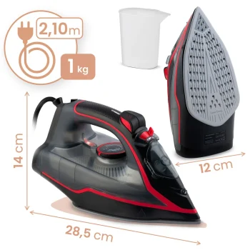 Parno Glačalo 2600w Berdsen Bd 331 Keramički Premaz Vertikalni Rad, Siva 4