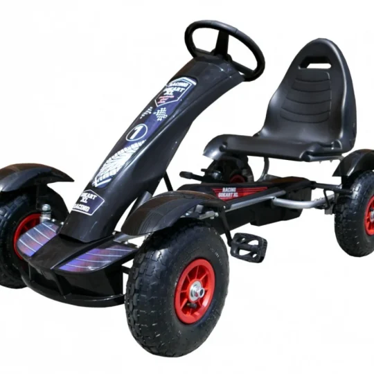 Pedalni Go Kart Racing Xl Crni 3+ 1