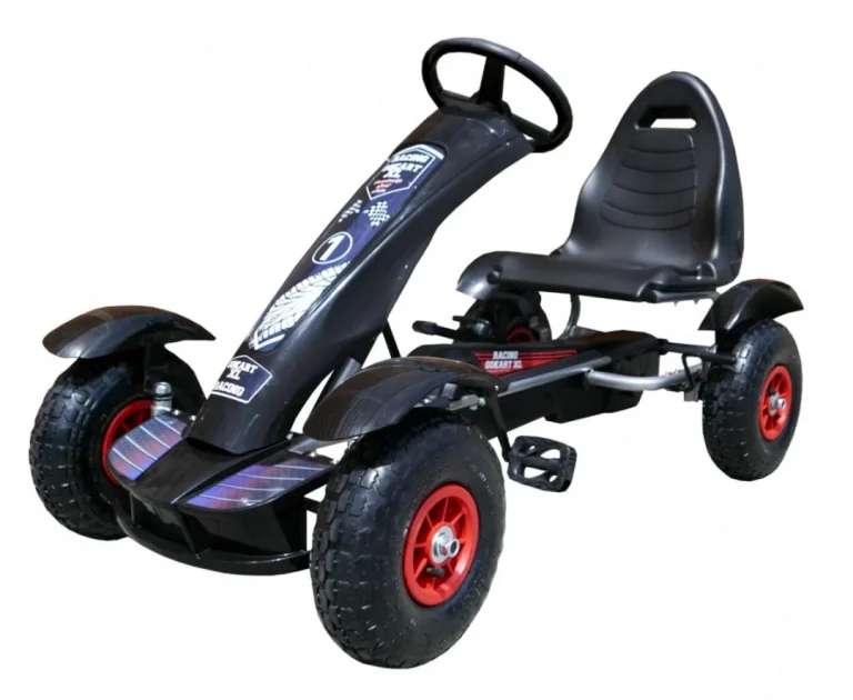 Pedalni Go Kart Racing Xl Crni 3+ 1