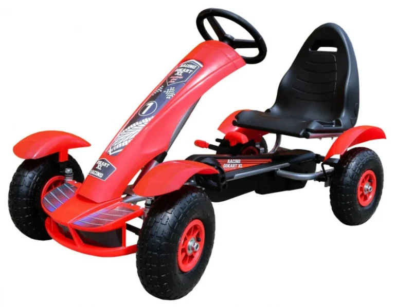 Pedalni Go Kart Racing Xl Crveni 3+ 1