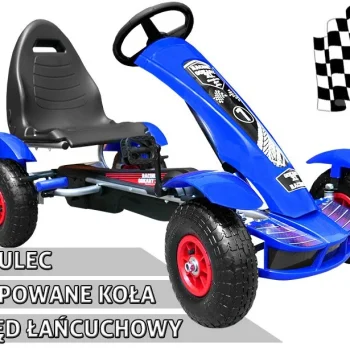 Pedalni Go Kart Racing Xl Plavi 3+ 5