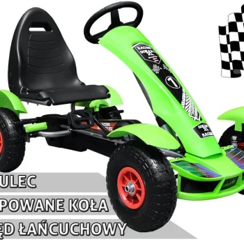 Pedalni Go Kart Racing Xl Zeleni 3+ 7