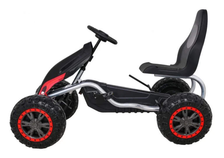 Pedalni Go Kart Strong Crni Nosivost 100 Kg 4