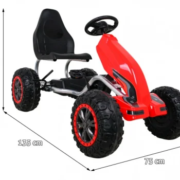 Pedalni Go Kart Strong Crveni Nosivost 100 Kg 2