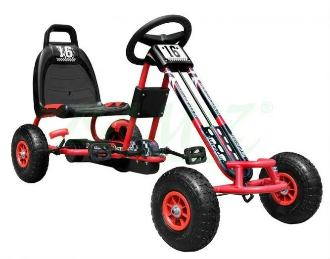 Pedalni Go Kart Topspeed Crveni 136 Cm 1
