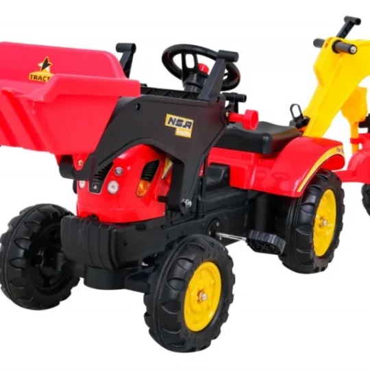 Pedalni Go Kart Traktor Bager S Prikolicom + Pribor 1