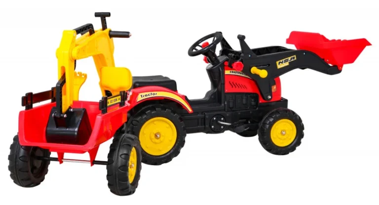 Pedalni Go Kart Traktor Bager S Prikolicom + Pribor 6