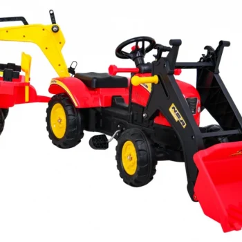 Pedalni Go Kart Traktor Bager S Prikolicom + Pribor 7