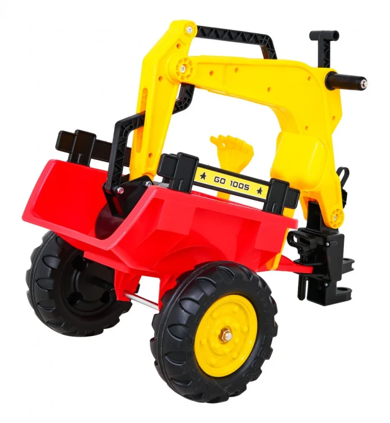 Pedalni Go Kart Traktor Bager S Prikolicom + Pribor 8