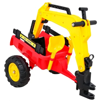 Pedalni Go Kart Traktor Bager S Prikolicom + Pribor 9