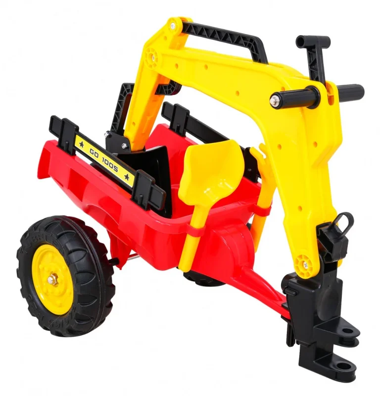 Pedalni Go Kart Traktor Bager S Prikolicom + Pribor 9