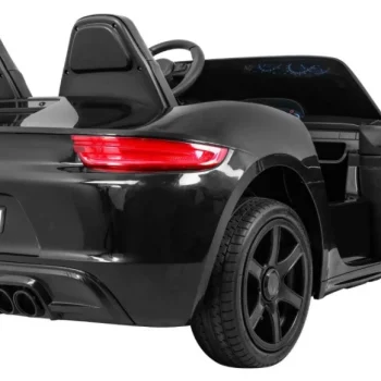Perfecta Auto Za 2 Djece Crni + Napuhani Kotači + Motor Bez četkica + Mp3 Led + Sporo, Crna Auto Na Akumulator 11