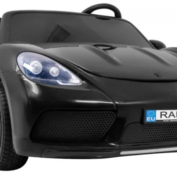 Perfecta Auto Za 2 Djece Crni + Napuhani Kotači + Motor Bez četkica + Mp3 Led + Sporo, Crna Auto Na Akumulator 12