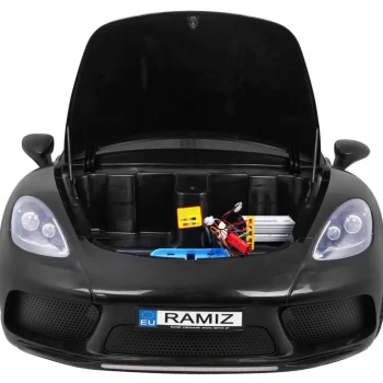 Perfecta Auto Za 2 Djece Crni + Napuhani Kotači + Motor Bez četkica + Mp3 Led + Sporo, Crna Auto Na Akumulator 13