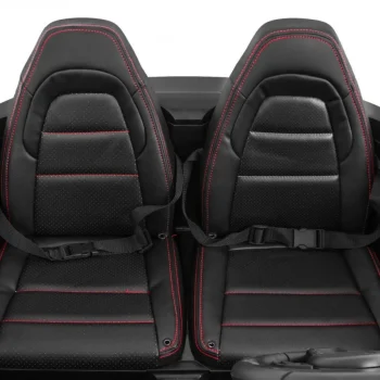 Perfecta Auto Za 2 Djece Crni + Napuhani Kotači + Motor Bez četkica + Mp3 Led + Sporo, Crna Auto Na Akumulator 14