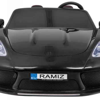 Perfecta Auto Za 2 Djece Crni + Napuhani Kotači + Motor Bez četkica + Mp3 Led + Sporo, Crna Auto Na Akumulator 3