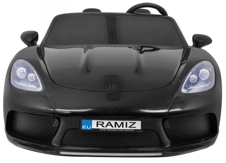 Perfecta Auto Za 2 Djece Crni + Napuhani Kotači + Motor Bez četkica + Mp3 Led + Sporo, Crna Auto Na Akumulator 3
