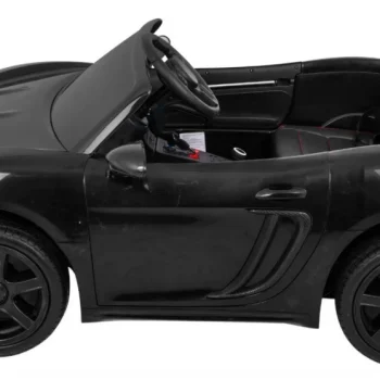 Perfecta Auto Za 2 Djece Crni + Napuhani Kotači + Motor Bez četkica + Mp3 Led + Sporo, Crna Auto Na Akumulator 4